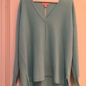 Lilly Pulitzer Cashmere Sweater in Soft Blue